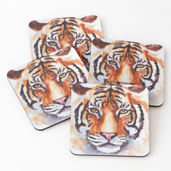 Item preview, Tiger Screen , Fear The Tiger , Watercolor Painting designed and sold by Color-Me-Blue.