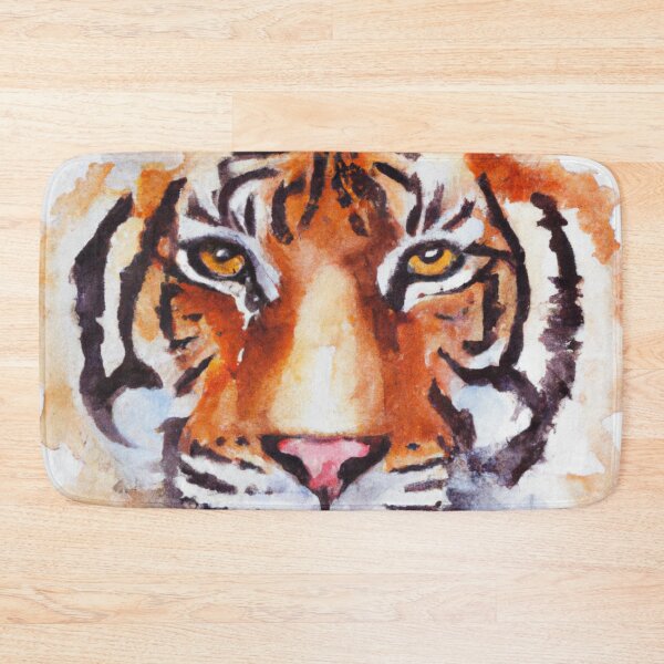 Item preview, Tiger Screen , Fear The Tiger , Watercolor Painting designed and sold by Color-Me-Blue.