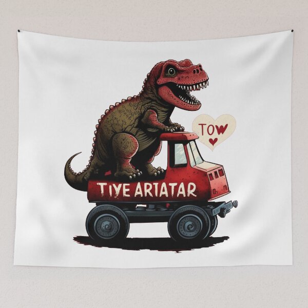 Artikelvorschau,  Kinder Valentinstag T Rex Reiten Monster Truck Lustige Kleinkind Jungen entworfen und verkauft von EROUISE.