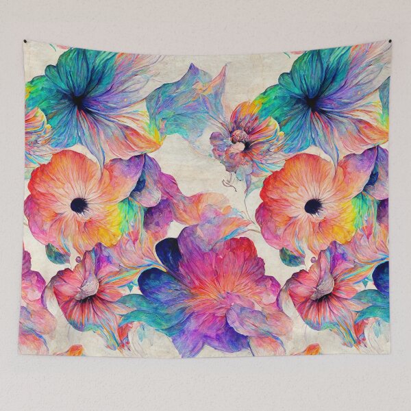Item preview, Psychedelic floral pattern (4/4) designed and sold by sabantha.