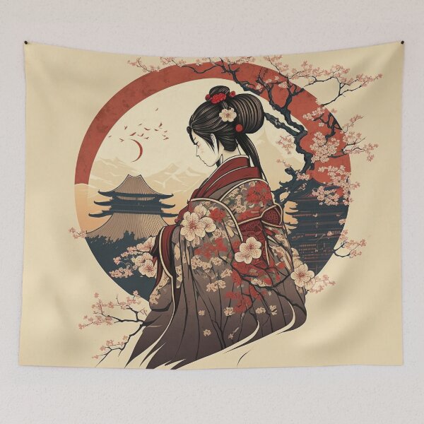Item preview, Classic Japanese Style Art 03 | Colorful Cartoons designed and sold by Sunchaser World.