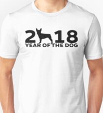 Boston Terrier 2018 Year of the Dog Unisex T-Shirt