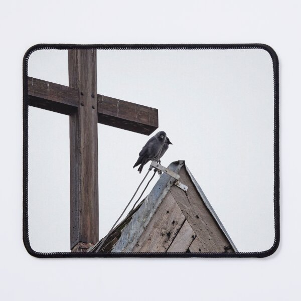 Item preview, By the cross. Eurasian jackdaw designed and sold by Jouko Lehto Photography.