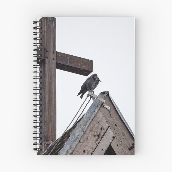 Item preview, By the cross. Eurasian jackdaw designed and sold by Jouko Lehto Photography.