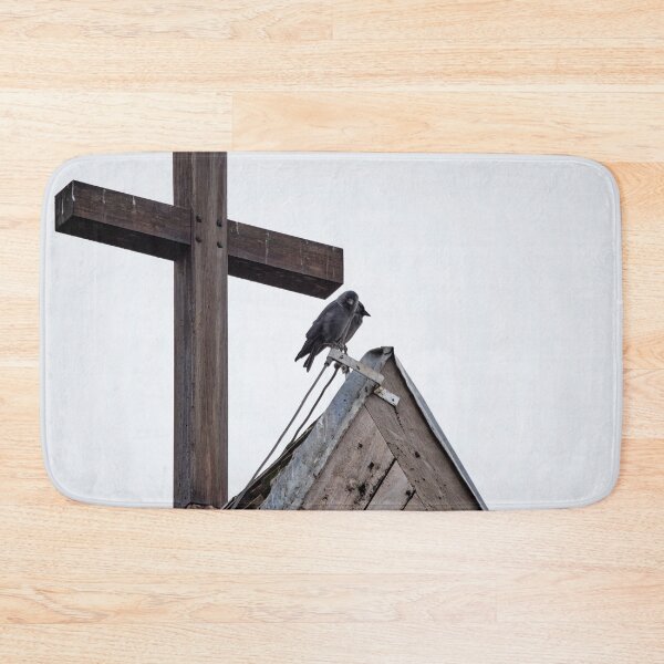Item preview, By the cross. Eurasian jackdaw designed and sold by Jouko Lehto Photography.