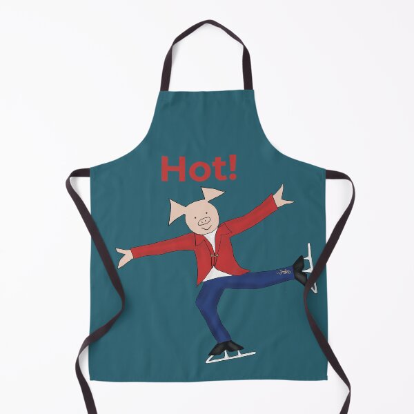 Item preview, Hot! Figure Skater, charming red pig figure skater. designed and sold by PiggingJapan.
