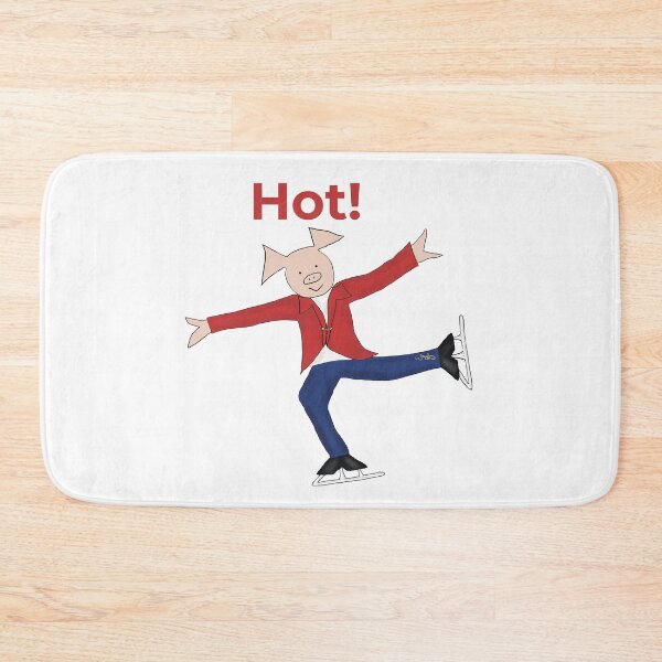 Item preview, Hot! Figure Skater, charming red pig figure skater.  designed and sold by PiggingJapan.