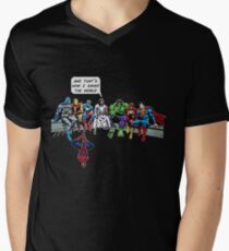 That's How I Saved The World Jesus Superheros Christian T-Shirt Men's V-Neck T-Shirt
