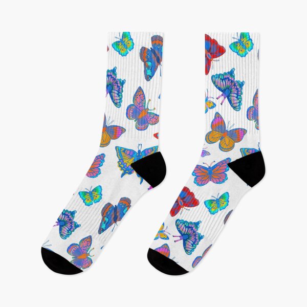 Item preview, Colorful Neon Spring Butterfly Pattern designed and sold by autumnchu.