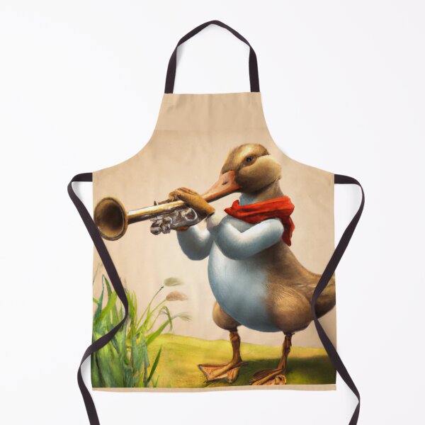 Item preview, Oboe Duck , Duck with Oboe , Oil Painting designed and sold by Color-Me-Blue.