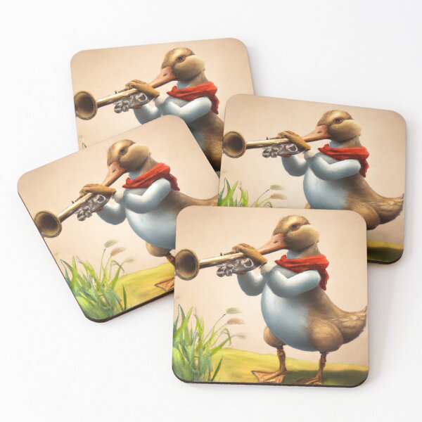 Item preview, Oboe Duck , Duck with Oboe , Oil Painting designed and sold by Color-Me-Blue.