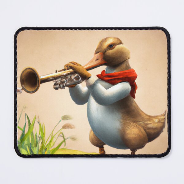 Item preview, Oboe Duck , Duck with Oboe , Oil Painting designed and sold by Color-Me-Blue.