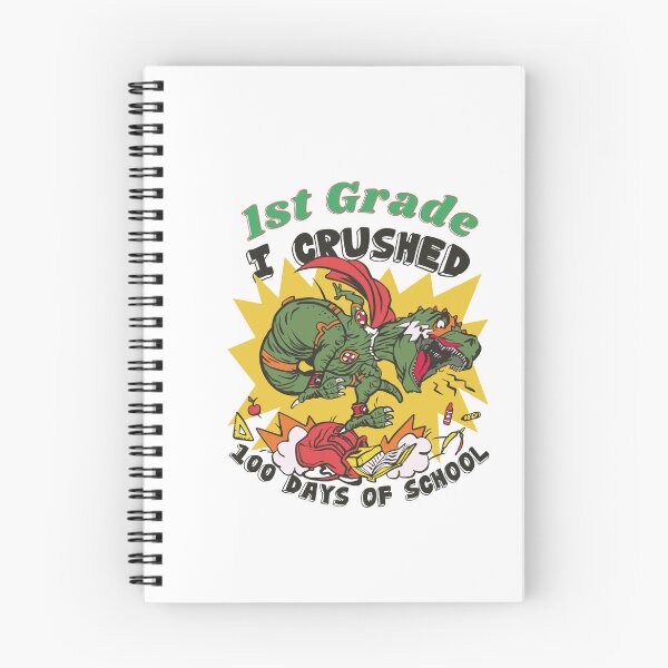 Item preview,  I Crushed 100 Days Of School, 1st Grade T-Rex  On A School Bus designed and sold by GulQari.