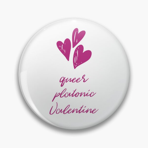 Item preview, Queer Platonic Valentine + Hearts (Pink) designed and sold by JoyofFriendship.
