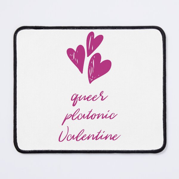 Item preview, Queer Platonic Valentine + Hearts (Pink) designed and sold by JoyofFriendship.