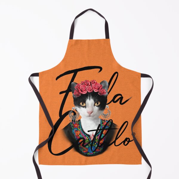 Item preview, Orange TXB back Cat Frida Cathlo version of - Frida Kahlo designed and sold by Jaime Ortiz.