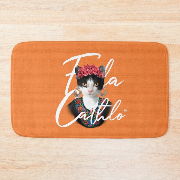Item preview, Orange TXW back Cat Frida Cathlo version of - Frida Kahlo designed and sold by Jaime Ortiz.