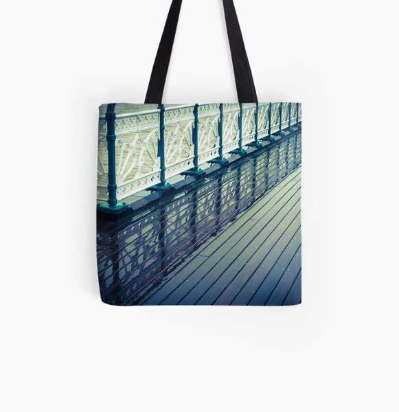 Penarth Pier reflection All Over Print Tote Bag