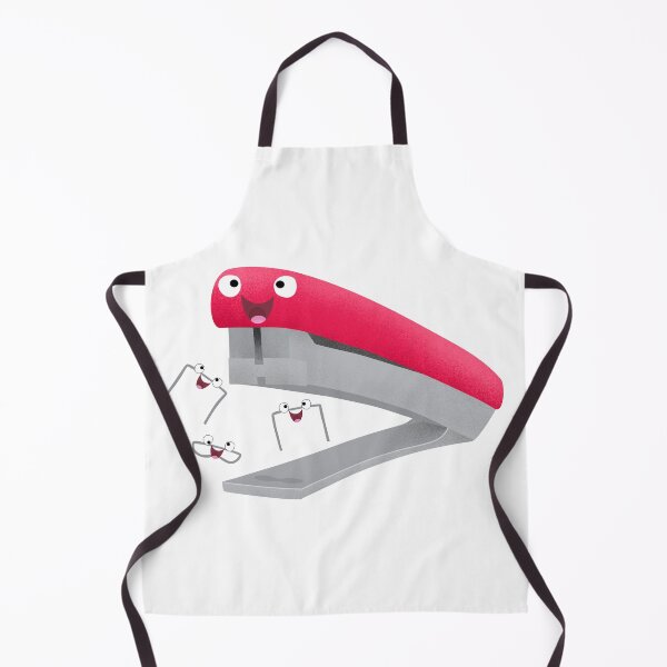 Item preview, Cute happy red stapler cartoon illustration character. designed and sold by FrogFactory.