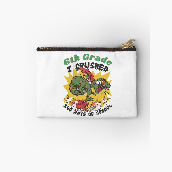 Item preview,  I Crushed 100 Days Of School, 6th Grade T-Rex  On A School Bus designed and sold by GulQari.