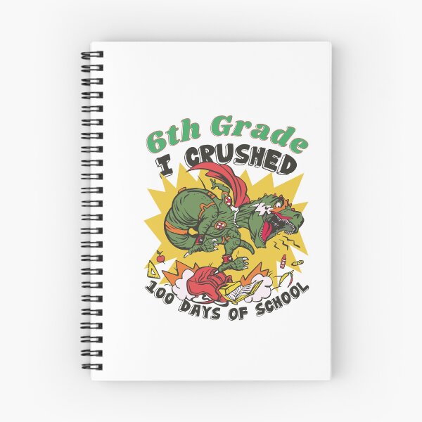 Item preview,  I Crushed 100 Days Of School, 6th Grade T-Rex  On A School Bus designed and sold by GulQari.