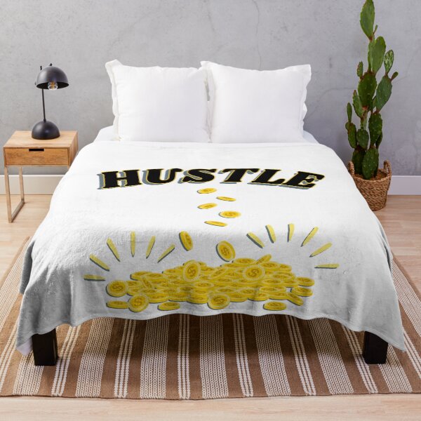 Item preview, hustle raining money designed and sold by BusyMonkeys.