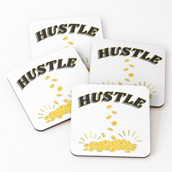 Item preview, hustle raining money designed and sold by BusyMonkeys.