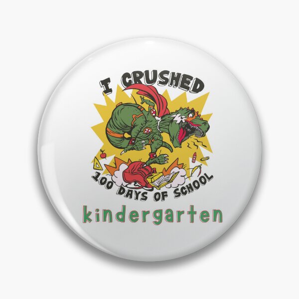 Item preview,   I Crushed 100 Days Of School, Kindergarten T-Rex  On A School Bus designed and sold by GulQari.