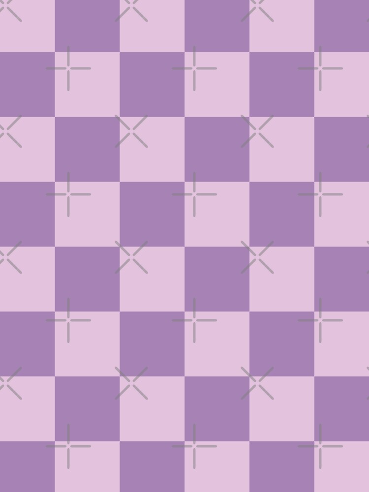 Check Checkered Purple Lilac Lavender Checkerboard Geometric