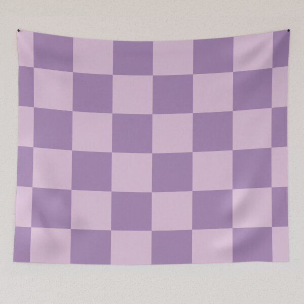 Item preview, Checkerboard Check Geometric Checked Pattern in Double Lavender Lilac Purple designed and sold by kierkegaard.