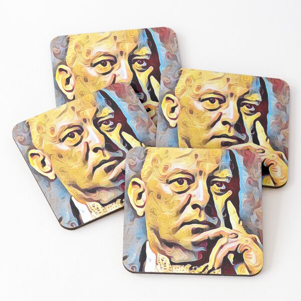 Item preview, Aleister Crowley The Great Beast of Thelema  painted impressionist surrealist style designed and sold by Ataraxia  Apparel.