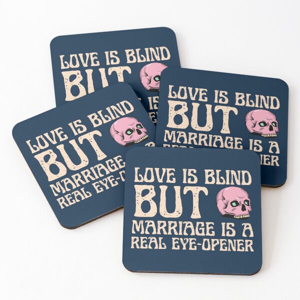 Item preview, Love is blind but marriage is a real eye opener | Anti Valentines Day | Valentines Day | Marriage Day | Anniversary Day | Funny | Single Quotes | Dark Humor | Cupid designed and sold by CipherStore.