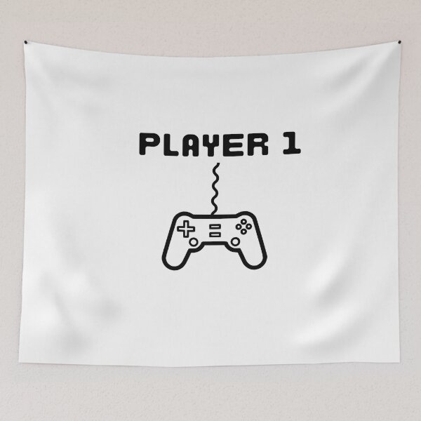 Item preview, Player One - White designed and sold by BusyMonkeys.