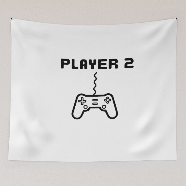 Item preview, Player Two - White designed and sold by BusyMonkeys.