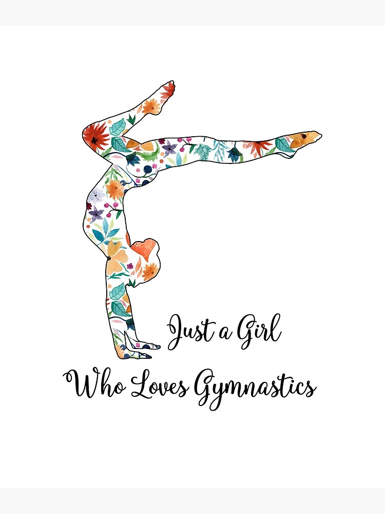 Disover Just a Girl Who Loves Gymnastics Premium Matte Vertical Poster