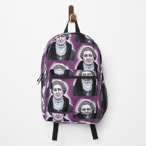 Item preview, Helena Madame Blavatsky founder of theosophy painted impressionist surrealist style designed and sold by Ataraxia Apparel.
