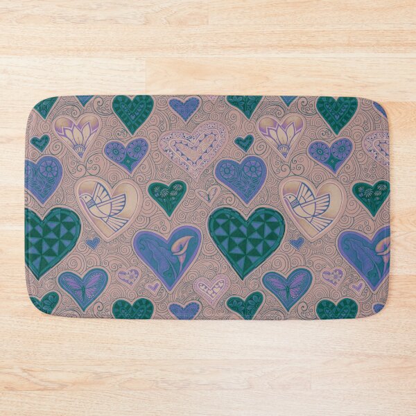 Item preview, Hearts sunrise blush designed and sold by AprilAppleArt.