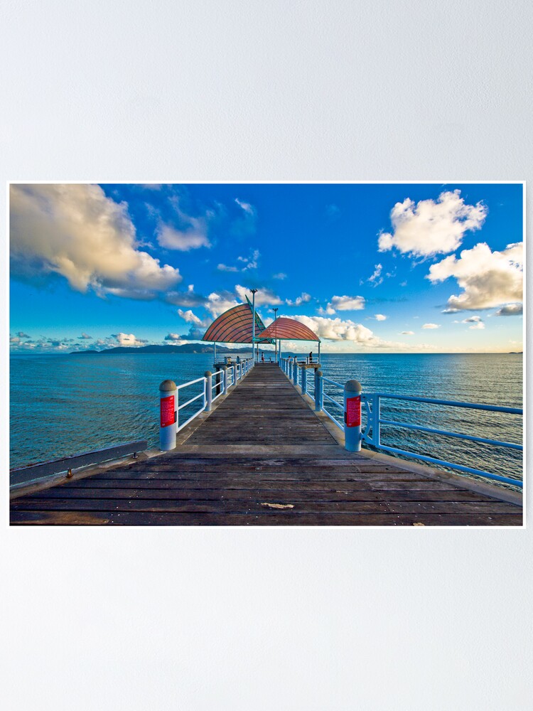 Alternate view of The Strand Jetty Townsville. Poster