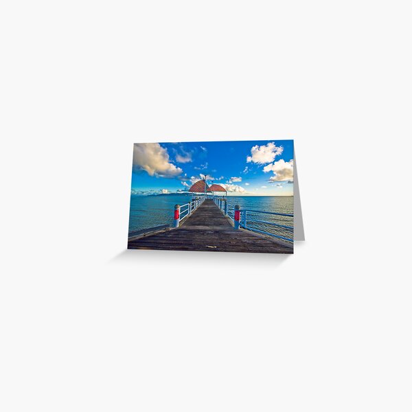 The Strand Jetty Townsville. Greeting Card