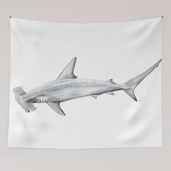 Item preview, Hammerhead shark for divers, shark lovers and fishermen designed and sold by chloeyzoard.