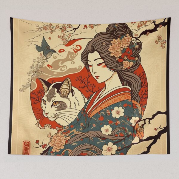 Item preview, Classic Japanese Style Art 18 | Colorful Cartoons designed and sold by Sunchaser World.