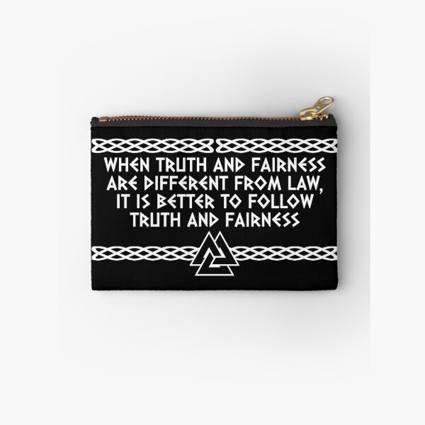 Item preview, When Truth and Fairness are different from Law, it is better to follow truth and fairness | Viking Quote | Odin's knot Norseman design designed and sold by ProdbyNiECO.