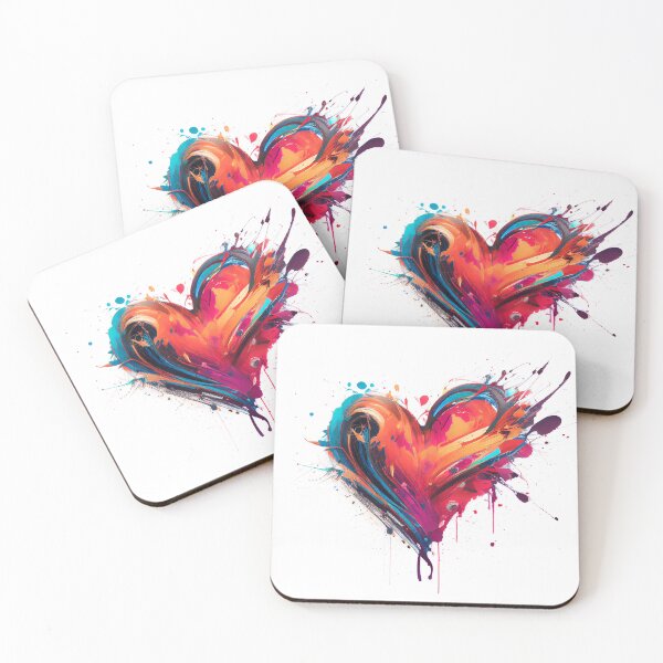 Item preview, Love heart valentines abstract heart collection 03 designed and sold by GeoffBeattie.
