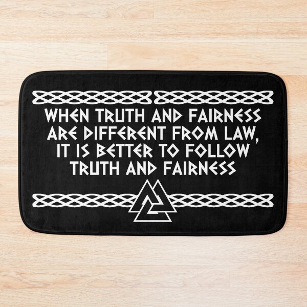 Item preview, When Truth and Fairness are different from Law, it is better to follow truth and fairness | Viking Quote | Odin's knot Norseman design designed and sold by ProdbyNiECO.