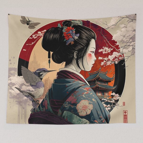 Item preview, Classic Japanese Style Art 20 | Colorful Cartoons designed and sold by Sunchaser World.