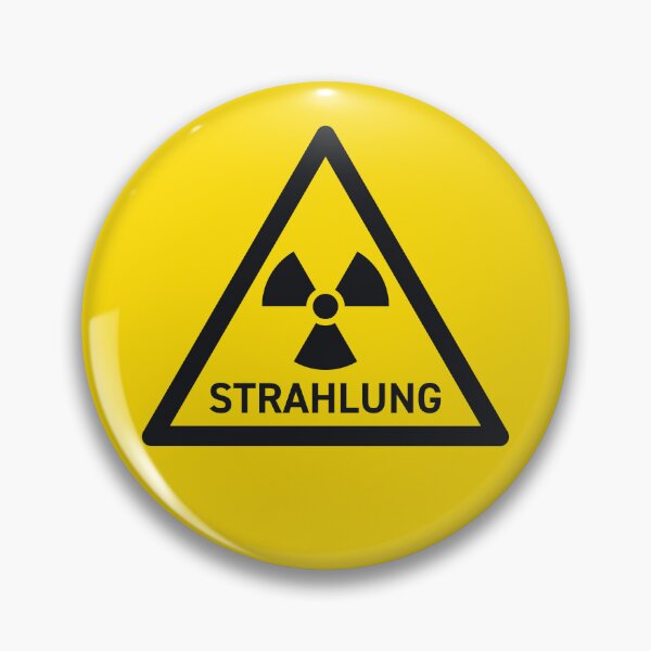 Item preview, Radiation German Safety Warning Sign Triangle With Text Yellow Black designed and sold by VoodooCircus.