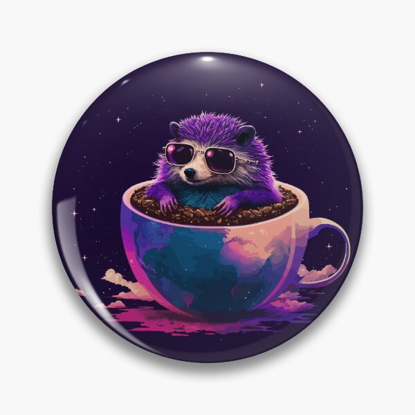 Item preview, Synthwave Space Coffee Hog designed and sold by ChasmicArt.