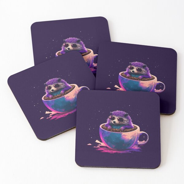 Item preview, Synthwave Space Coffee Hog designed and sold by ChasmicArt.