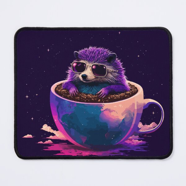 Item preview, Synthwave Space Coffee Hog designed and sold by ChasmicArt.