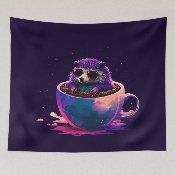 Item preview, Synthwave Space Coffee Hog designed and sold by ChasmicArt.